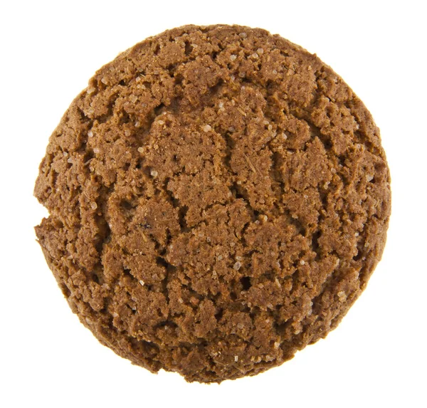 Havregryn cookies på vit bakgrund — Stockfoto