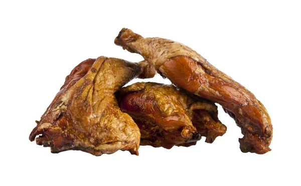 Pernas de frango no fundo branco — Fotografia de Stock