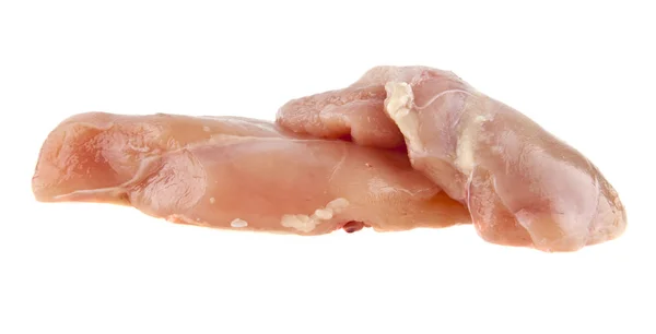 Beyaz zemin üzerine tavuk fileto — Stok fotoğraf
