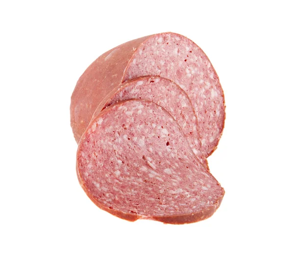 Sausage on white background — Stock Photo, Image