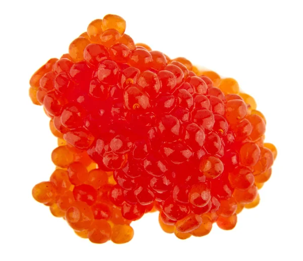 Red caviar on white background — Stock Photo, Image