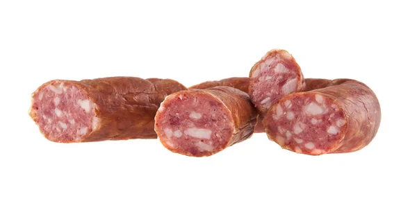 Sausage on white background — Stock Photo, Image