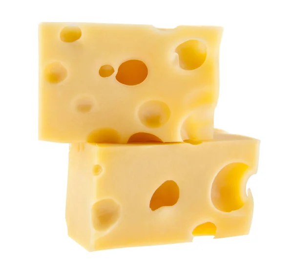 Kaas op witte achtergrond — Stockfoto