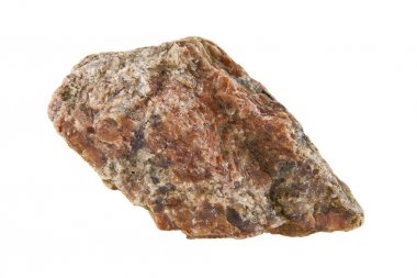 Beyaz arkaplanda taş