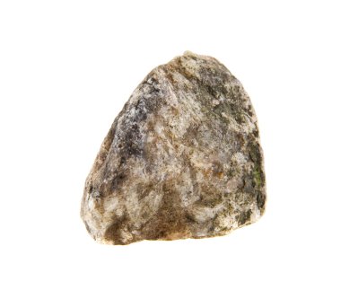 Beyaz arkaplanda taş