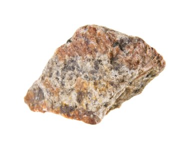 Beyaz arkaplanda taş