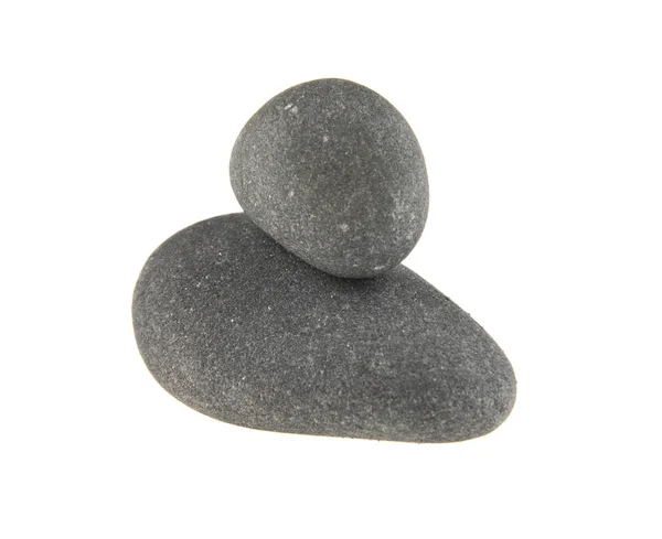 Beyaz arkaplanda taş — Stok fotoğraf