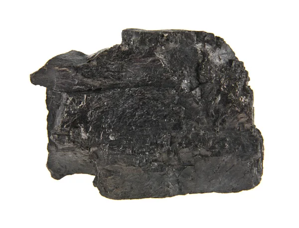 Carbón sobre fondo blanco — Foto de Stock