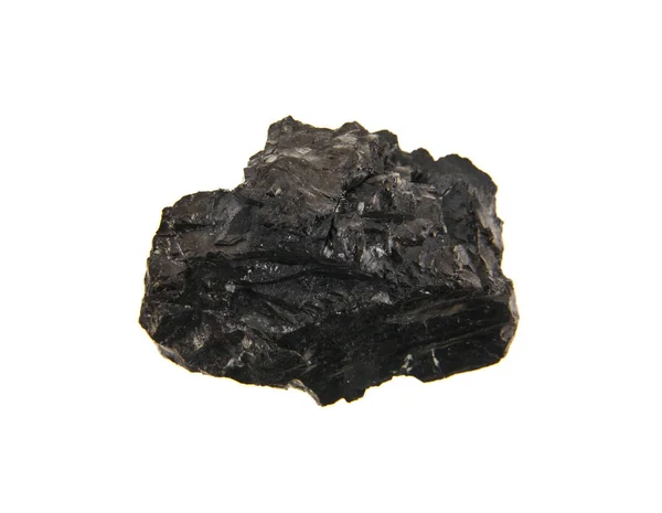 Уголь на белом фоне — стоковое фото