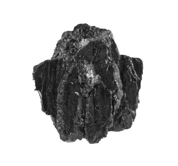 Beyaz arka plan üzerinde kömür — Stok fotoğraf