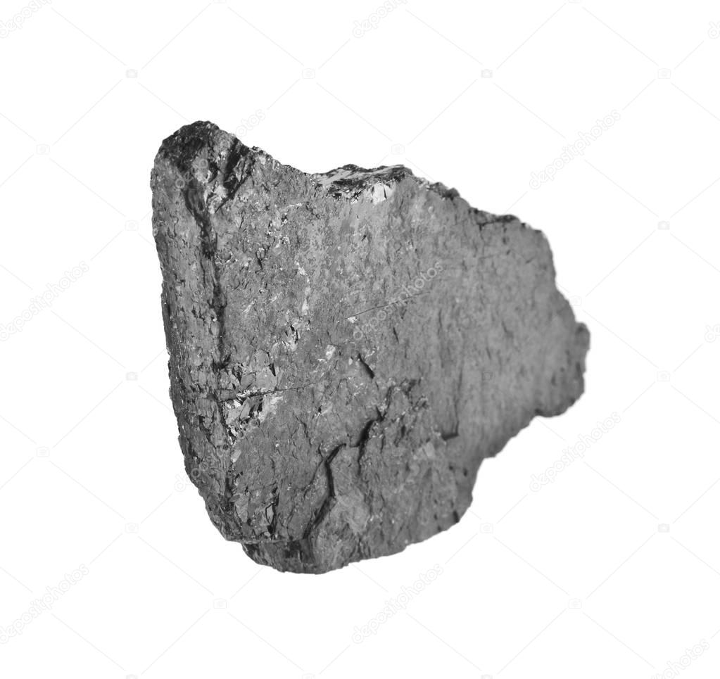 coal on white background