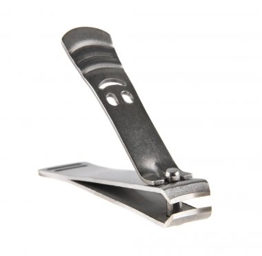 Beyaz arka plan closeup izole manikür forseps