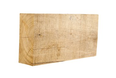 Tahta çubuk beyaz arkaplanda izole