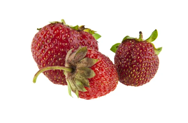 Strawberry isolerad på vit bakgrund närbild — Stockfoto