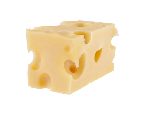 Τυρί απομονωμένο σε λευκό φόντο — Φωτογραφία Αρχείου