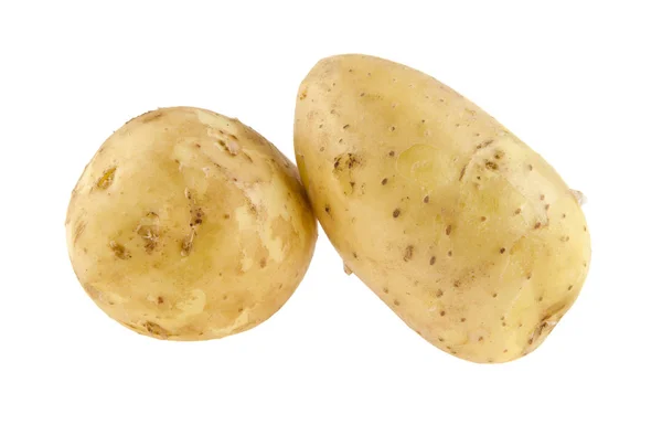 Beyaz arka plan closeup izole patates — Stok fotoğraf