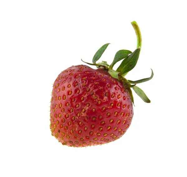 Strawberry isolerad på vit bakgrund närbild — Stockfoto