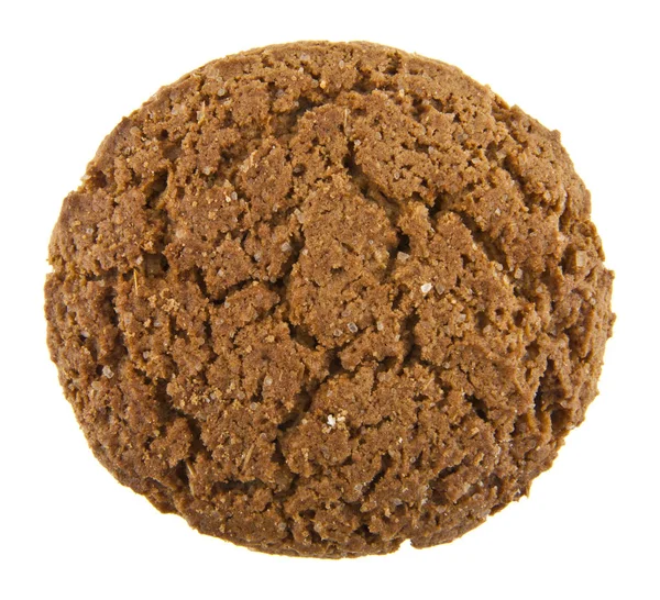 Biscoitos de aveia isolados no fundo branco — Fotografia de Stock