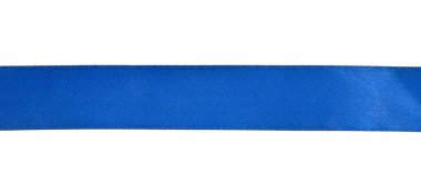 mavi kurdele beyaz arka plan yakın çekim izole