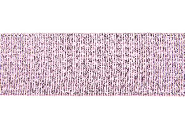 चमकदार गुलाबी रिबन सफेद पृष्ठभूमि पर अलग — स्टॉक फ़ोटो, इमेज