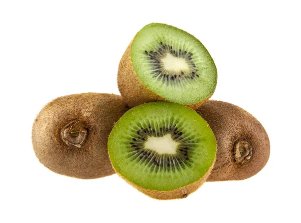 Kiwi isolerad på vit bakgrund — Stockfoto