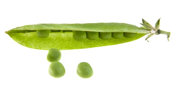 Peas isolated on white background — Stock Photo, Image
