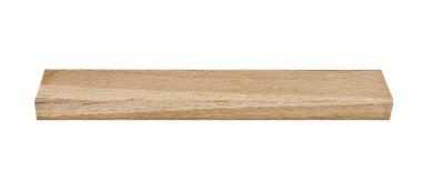 Beyaz arka plan üzerinde izole meşe ahşap kiriş