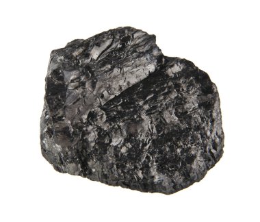 Beyaz arka plan closeup izole kömür