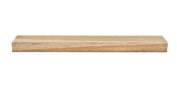 Tablero de madera aislado sobre fondo blanco de cerca — Foto de Stock