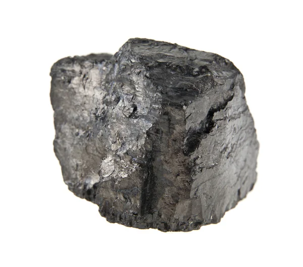 Beyaz arka plan closeup izole kömür