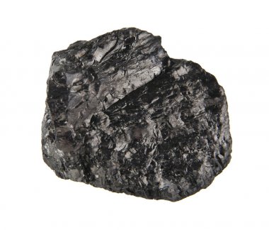 Beyaz arka plan closeup izole kömür