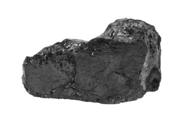 Beyaz arka plan closeup izole kömür