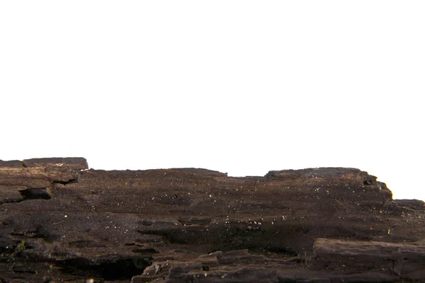 Madera vieja aislada sobre fondo blanco — Foto de Stock
