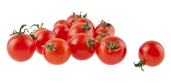 Tomates vermelhos isolados no fundo branco close-up — Fotografia de Stock