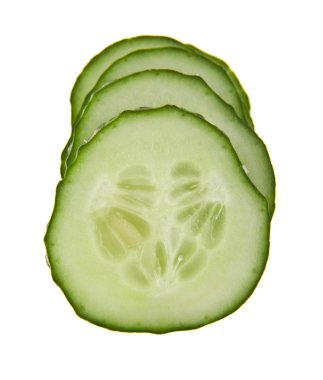 Beyaz arka plan closeup izole salatalık