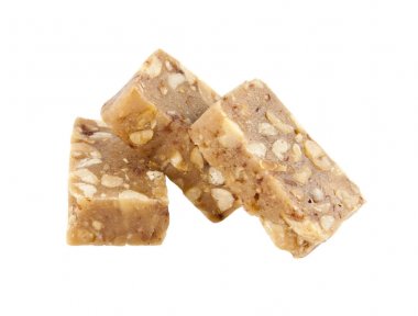 Beyaz arka plan üzerinde izole fındık şerbeti