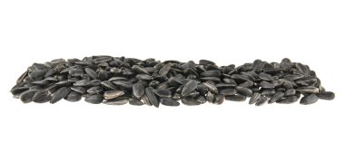 Beyaz arka plan closeup izole Ayçekirdeği