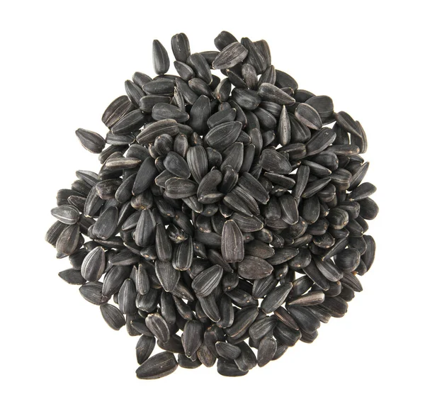 Beyaz arka plan closeup izole Ayçekirdeği