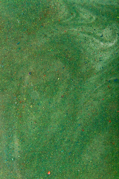 텍스처 혼합 추상 녹색 페인트의 색상과 다른 색상 — 스톡 사진