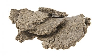 bir beyaz arka plan closeup izole preslenmiş Ayçekirdeği