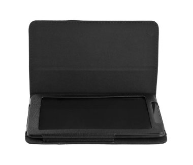 Beyaz arka plan yakın çekim izole elektronik tablet