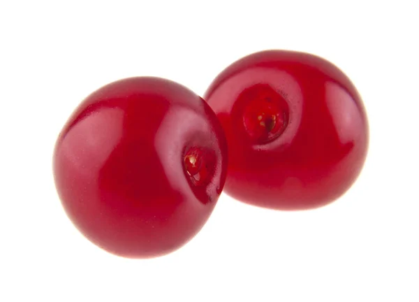 Cherry isolated on white background closeup — Stock Photo, Image