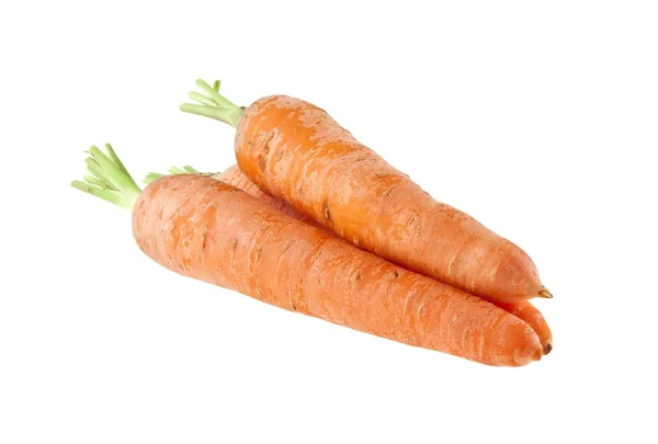 Zanahorias aisladas sobre fondo blanco —  Fotos de Stock