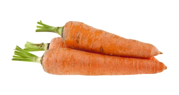 Морква ізольована на білому фоні крупним планом — стокове фото