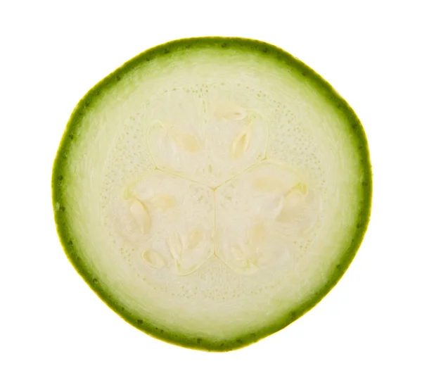 Zucchini isolated on white background closeup — Stock Photo, Image