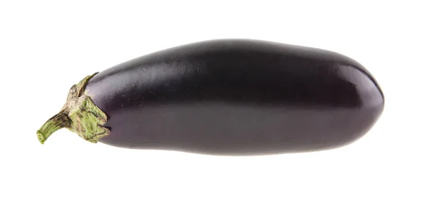 Aubergine op witte achtergrond close-up geïsoleerd — Stockfoto