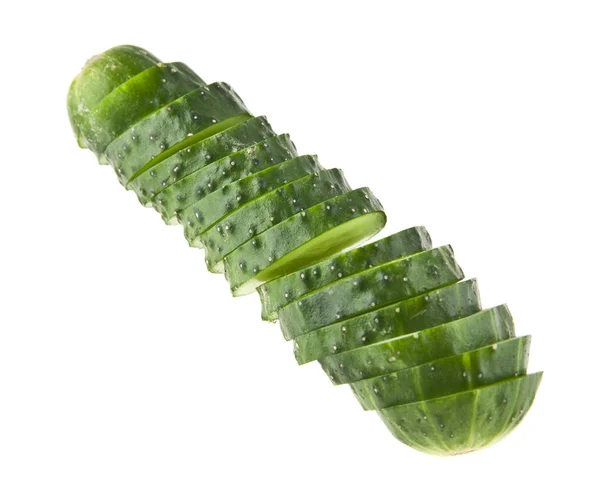 Cucumber isolated on white background closeup Stock Image