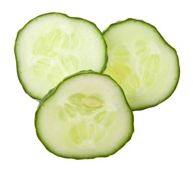 Beyaz arka plan closeup izole salatalık