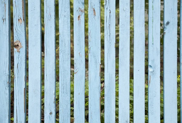 Texture blue wooden fence as background — Stock Photo, Image