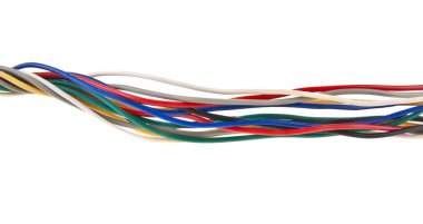 bir beyaz arka plan yakın çekim izole teller